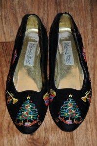 Ugly Christmas Sweater Party Shoes Tree Horn Horse Womens 7 1 2 M