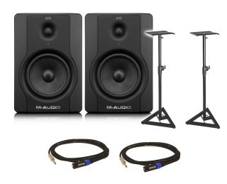 Audio BX5 D2 Replaces BX5A Free Monitor Stands and XLR Cables