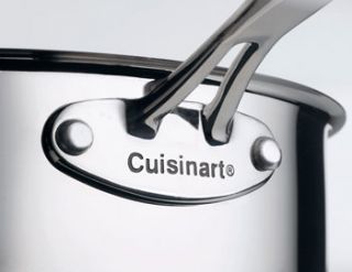 Cuisinart Chefs Classic Stainless 7 Piece Cookware Set Pots Pans