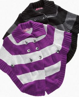 Threads Kids Sweater, Girls Stripe Ponchos   Kids Girls 7 16