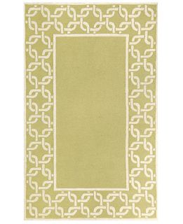 Indoor/Outdoor Promenade 2142/16 Chain Border Sage 8   Rugs