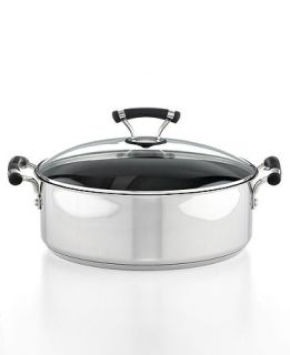 Circulon Contempo Stainless Steel Covered Wide Stockpot, 7.5 Qt