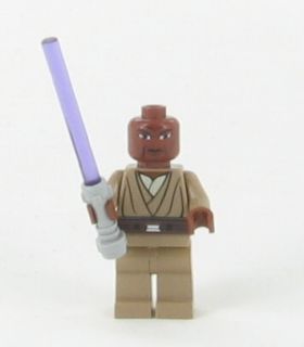 New Lego Star Wars Mace Windu w Light Saber Minifig