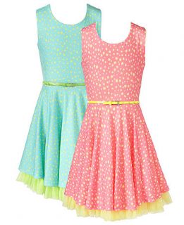 Beautees Kids Dress, Girls Polka Dot Dress   Kids Girls 7 16