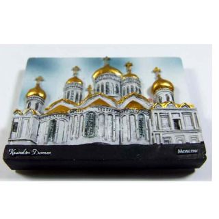 Gift 3D Art Resin Magnet Kremlin Dome Moscow Russia