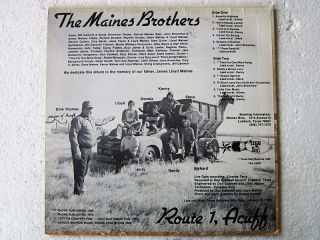 The Maines Brothers Route 1, Acuff Welcome To LP Private West TX