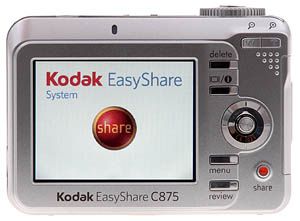 Easy Does It . Unlike some competing models, the Kodak EasyShare C875