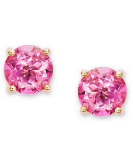 Victoria Townsend 18k Gold Over Sterling Silver Earrings, Pink Topaz