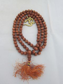Brown Gold Stone Full Mala Yoga Meditation Prayer Mala 108 1 Guru Bead