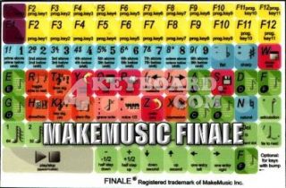  MakeMusic Finale keyboard stickers