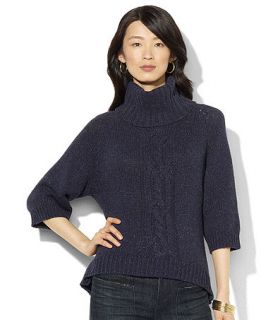 Lauren Jeans Co. Sweater, Three Quarter Sleeve Knit High Low Hem Knit