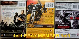 Sons of Anarchy Complete Season 1 2 3 Brand New 12 DVD Set 1 3 1st 2nd