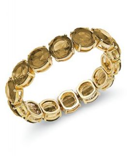 Charter Club Bracelet, Gold Tone Topaz Bead Bracelet