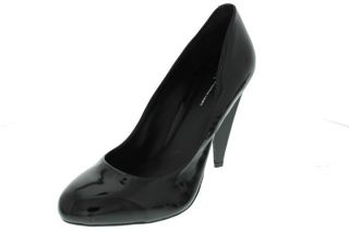 Inc New Malinda Black Patent Leather Almond Toe Heels Pumps Shoes 9