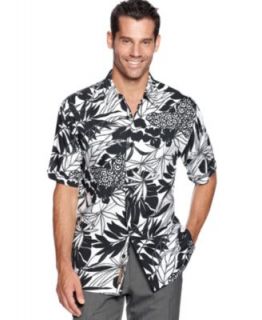 Campia Moda Shirt, Allover Island Print Shirt   Mens Casual Shirts