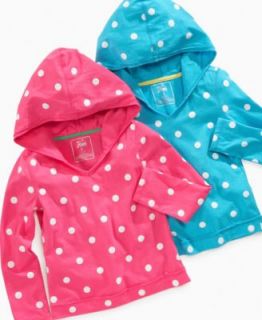 So Jenni Kids Shirt, Little Girls Stripe Print Top with Hood   Kids