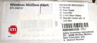 Safety Technology STI STI 34200 Mailbox Alert