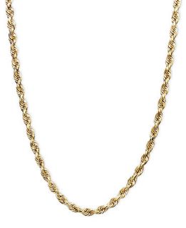 14k Gold Necklace, 24 Seamless Rope   Necklaces   Jewelry & Watches