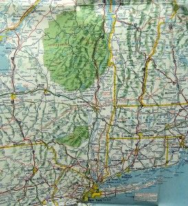 Chevron Standard Oil Eastern USA Highway Road Map 1969 Vintage Travel