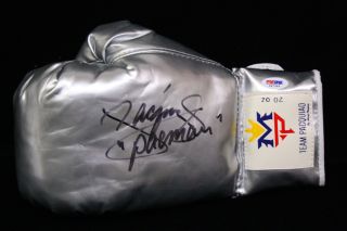 Manny Pacquiao Signed Autographed Silver Boxing Glove PSA DNA S97369