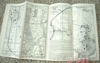 1966 Vintage PRR Timetable Nationwide Maps Photos