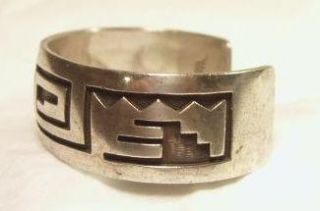 Sterling Silver Cuff Bracelet by Manuel Karen Hoyungowa Hopi