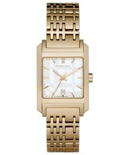 Burberry Watch, Womens Swiss Gold Ion Plated Stainless Steel Link