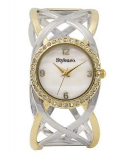 Style&co. Watch, Womens Gold tone Bangle Bracelet 25mm SC1339   All