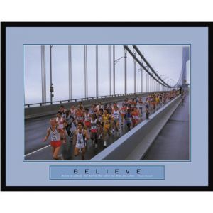 New York City Marathon Framed Motivational Poster