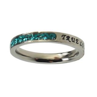New Girls March Birthstone True Love Waits Purity Ring