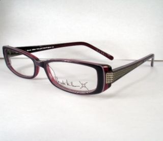 Nicole Miller Merci Violet Cream Eyeglasses Eyewear Women New Frames