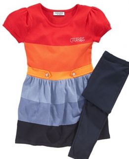 GUESS Kids Set, Little Girl Striped Sweater Dress and Leggings