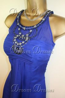 BNWT Monsoon Marcella Blue Silk Dress Shrug Size 8