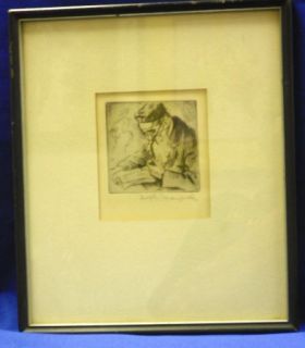 Last of The Patriarchs Etching Joseph Margulies Signed A