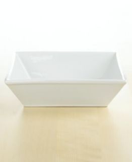 The Cellar Dinnerware, Whiteware Square 4 Piece Place Setting   Casual