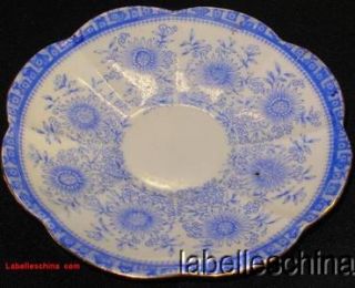 Wileman Co Margarette Electric Blue 9 Plate 3870