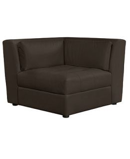 Leather Corner Unit, Square 39W x 39D x 31H   furniture