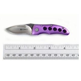 CRKT Shrimp Small Keychain Folding Knife Purple 1184 New