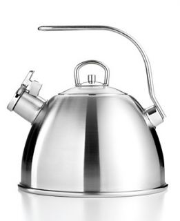 Closeout Martha Stewart Collection Tea Kettle, 2.5 Qt. Brushed