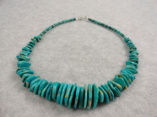 Vintage Navajo Necklace Turquoise Oyster Shell Bead Old Pawn Jewelry