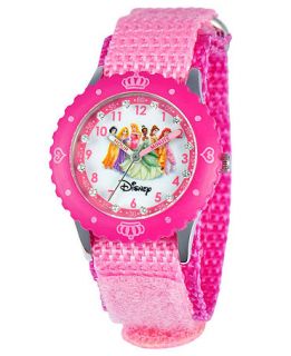 Disney Watch, Kids Glitz Princess Time Teacher Pink Velcro Strap 31mm