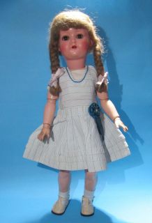 RARE 1930s K w Marilu Compo Composition Doll The Argentine Bleuettes