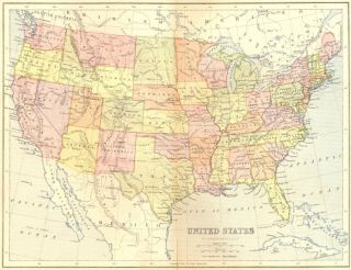 Title of map United States