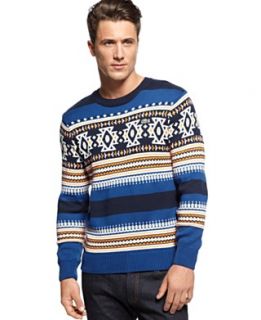 Lacoste LVE Sweater, Slim Fit Fair Isle Sweater