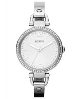 Fossil Watch, Womens Georgia Stainless Steel Bangle Bracelet 32mm