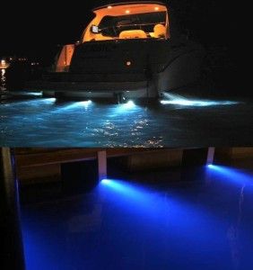 UNDERWATER BOAT LED LIGHT WAKEBOARD MARINE FISHING LEDS WAKE Dock Pond