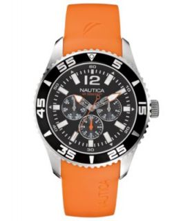 Nautica Watch, Mens Orange Polyurethane Strap N14538G   All Watches