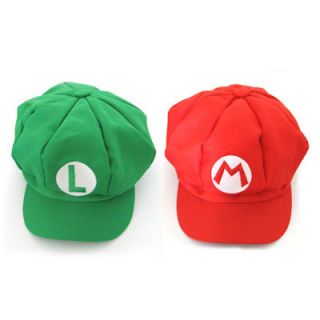 Super Mario Bros Cap Anime Cosplay Super Mario M & Super Mario L Hat 2