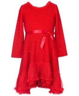 Rare Editions Kids Dress, Little Girl Knit Sparkle Dress