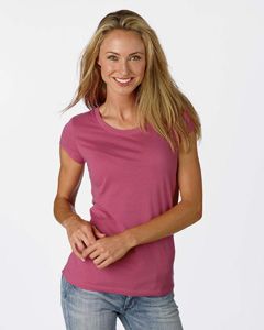 Bella Womens Marcelle Sheer Jersey Longer Length T Shirt